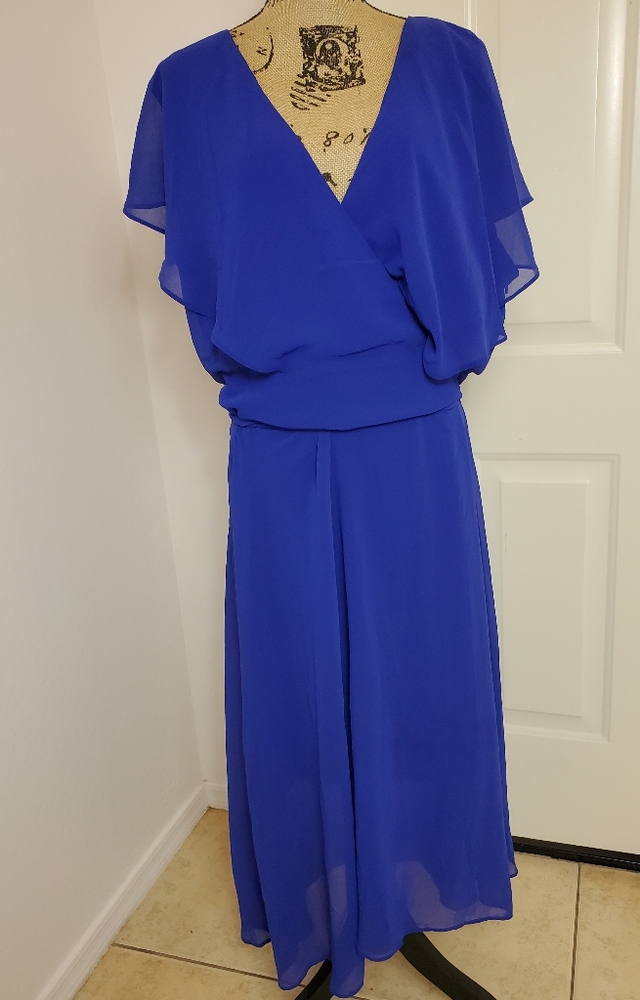 City Chic Blue short-sleeve Dress